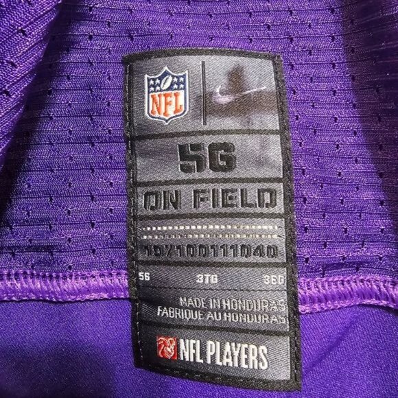 Nike NFL Vikings 2012 On Field Jersey Sz 3X 5G Blank Minnesota Football NWT - Picture 8 of 13